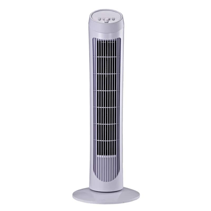 HOMCOM Tower Fan 824-001WT 70° 45W White 750 mm