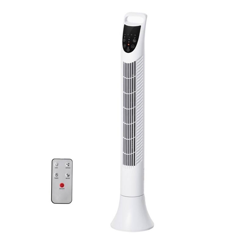 HOMCOM Tower Fan 824-016WT 70° 40W White 915 mm