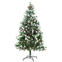 HOMCOM Christmas Tree 830-284 Green, White, Red  750 mm x 750 mm x 1500 mm