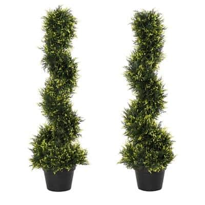 Outsunny Artificial Plant 844-348V01 Green  180 mm x 180 mm x 900 mm