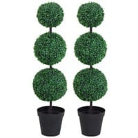 Outsunny Artificial Tree 844-262V01 Green, Black  300 mm x 300 mm x 1120 mm