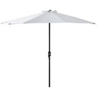 Outsunny Parasol 84D-008CW Metal, Polyester White