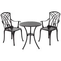 Outsunny Patio Dining Set 84B-345 Brown