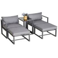 Outsunny Patio Dining Set 84B-482 Grey