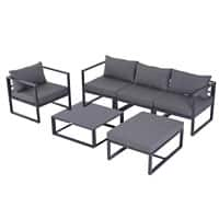 Outsunny Patio Dining Set 860-052 Grey