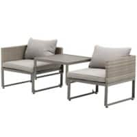 Outsunny Patio Dining Set 863-057 Grey