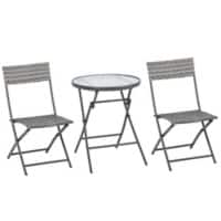 Outsunny Patio Dining Set 863-069 Grey