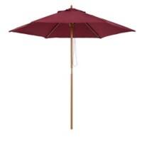 Outsunny Patio Umbrella 01-0583 Polyester, Wood Wine Red