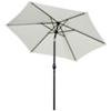 Outsunny Patio umbrella 84D-032CW Aluminum, Metal, Polyester Cream White