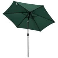Outsunny Patio umbrella 84D-032GN Aluminum, Metal, Polyester Green