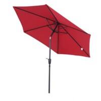 OutSunny Patio umbrella Water-Resistant Aluminum, Metal, Polyester Wine Red