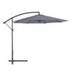 Outsunny Patio Umbrella 84D-096GY Metal, Polyester Grey