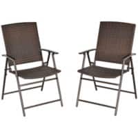 Outsunny Rattan Bistro Set 867-070 Brown