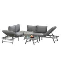 Outsunny Rattan Sofa Set 84B-557V70 Grey