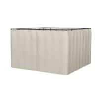 Outsunny Canopy Sidewall Beige 84C-226V02BG 3 x 3 m