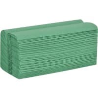 essentials Hand Towels C-fold Green 1 Ply HE128GRNDS 12 Packs of 240 Sheets