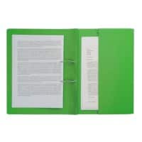 Exacompta Pocket Spring Coil Flat File Foolscap Green Pack of 25