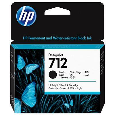 HP 712 DesignJet Ink Cartridge 3ED71A Black 80 ml