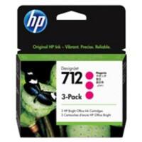 HP 712 DesignJet Ink Cartridge 3ED78A 29 ml Magenta Pack of 3