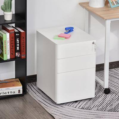 Vinsetto File Cabinet 924-006WT 590 mm 390 mm 0 White