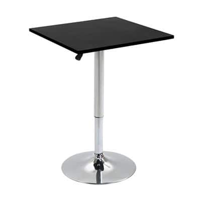 HOMCOM Bar Table 835-303BK Black 600 x 600 x 1,030 x 820 - 1,030 mm