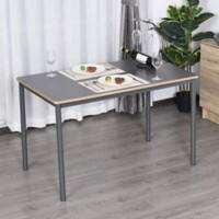 HOMCOM Dining Table 835-162 Grey 700 x 1,200 x 750 mm