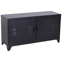HOMCOM TV Stand Rectangular 833-571BK Cold Rolled Steel 1,190 x 400 x 635 mm