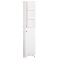 HOMCOM MDF (Medium-Density Fibreboard) Cabinet 340 x 240 x 1,650 mm White