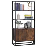 HOMCOM Particle Board Cabinet 760 x 330 x 1,625 mm Brown