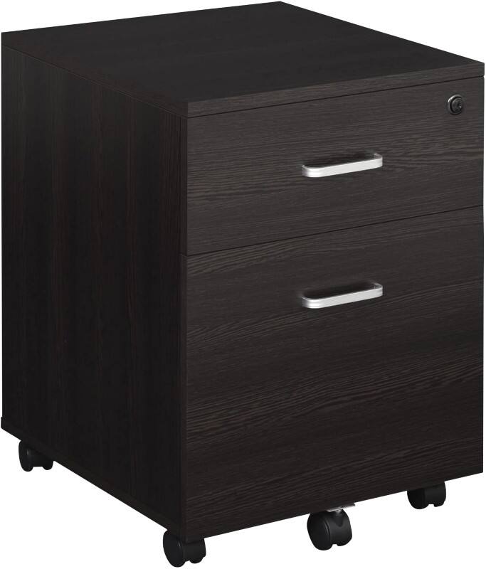Vinsetto Cabinet 924-023BK 2 Drawers Black 400 x 440 x 546 mm