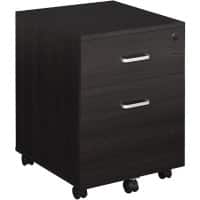 Vinsetto Cabinet 924-023BK 2 Drawers Black 400 x 440 x 546 mm