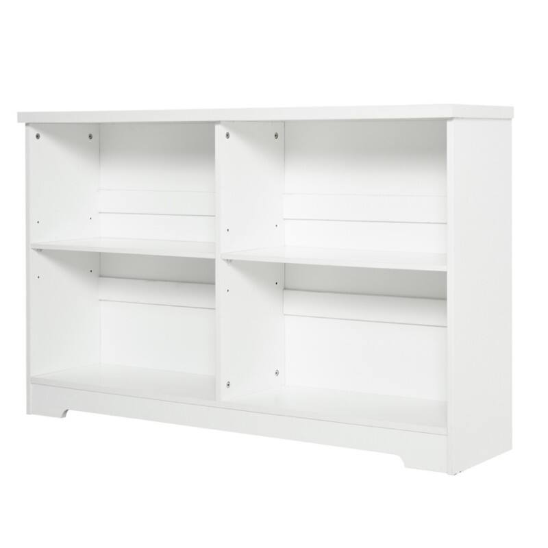 HOMCOM MDF (Medium-Density Fibreboard) Bookshelf 4 Shelves 1,195 x 295 x 765 mm