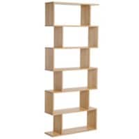HOMCOM Particle Board Shelf 6 Shelves 230 x 800 x 1,920 mm