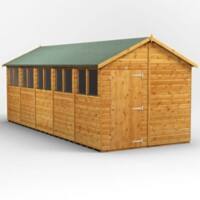 Power Garden Shed 208PA Golden Brown 20x8