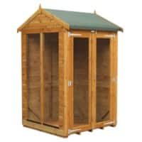 Power Garden Shed 44PASH Golden Brown 4x4