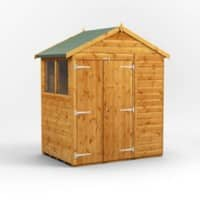 Power Garden Shed 46PADD Golden Brown 4x6