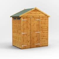 Power Garden Shed 46PASSDD Golden Brown 4x6