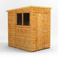 Power Garden Shed 46PP Golden Brown 4x6