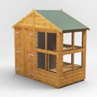 Power Garden Shed 48PAPSDD Golden Brown 4x8