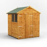 Power Garden Shed 66PADD Golden Brown 6x6