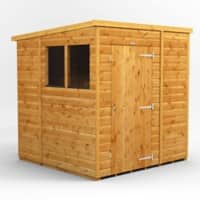 Power Garden Shed 66PP Golden Brown 6x6