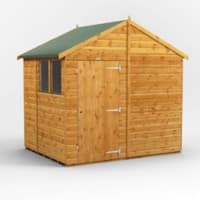 Power Garden Shed 68PA Golden Brown 6x8