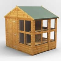 Power Garden Shed 68PAPS Golden Brown 6x8