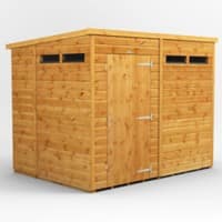 Power Garden Shed 86PPSS Golden Brown 8x6