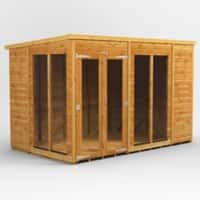 Power Garden Shed 106PPSH Golden Brown 10x6