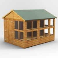 Power Garden Shed 108PAPSDD Golden Brown 10x8