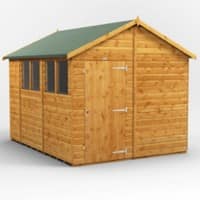 Power Garden Shed 108PA Golden Brown 10x8