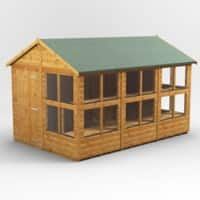 Power Garden Shed 128PAPS Golden Brown 12x8