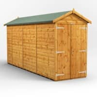 Power Garden Shed 144PAWDD Golden Brown 14x4