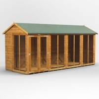 Power Garden Shed 166PASH Golden Brown 16x6